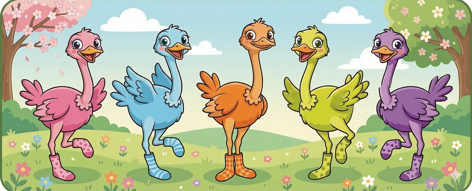 カラフルダチョウ